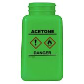 Menda 35732 Bottle Only Green Hcs Label Acetone Printed, 6 oz