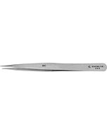 Excelta 00C 3-Star Straight Strong Semi-Fine Point Tweezer, 4.25"