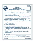 Desco 06736 JEDEC Moisture Sensitive Caution Label 100/Roll