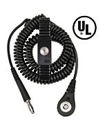 Desco 09187 MagSnap Expandable Adjustable Onyx Metal Wrist Strap