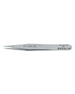 Excelta 0C-SA-SE Stainless Steel Anti-magnetic Tweezers, 1-Star, 3-1/2"