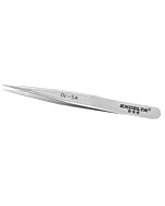 Excelta 0C-SA Neverust Stainless Steel Anti-Magnetic Tweezers with Straight Tip, 3 Star, 3-1/2"