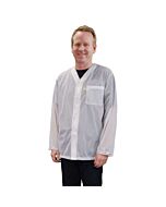 Desco 04653 Trustat Jacket With Snaps, No Collar & One Pocket, Large
