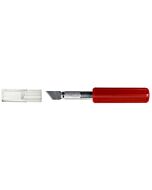 Excel 17005 K5 Heavy Duty Red Plastic Handle Knife With Safety Cap