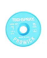 Techspray 1808-10F Pro-Wick Rosin Desoldering Braid, .035", 10' White ESD Spool