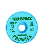 Techspray 1810-5F Pro Wick Rosin Desoldering Braid, .075", 5' Green ESD Spool