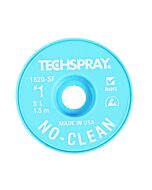 Techspray 1820-5F No-Clean Desoldering Braid, .035", 5' White ESD Spool