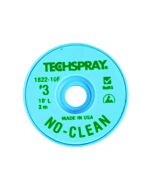 Techspray 1822-10F No-Clean Desoldering Braid, .075", 10' Green ESD Spool