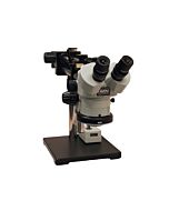 Aven 26800B-369 SPZ-50 Stereo Zoom Binocular Microscope On Stand Dabs & Integrated LED Ring Light