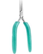 Excelta 2844LD Stainless Steel Chain Nose Plier Box Joint Serrated Jaws, 6