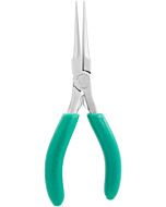 Excelta 2905 Stainless Steel Large Needle Bent Nose Plier, 5.5"