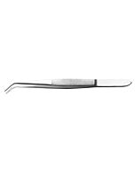 Excel 30415 Curved-Point Stainless Steel Tweezer, 6"