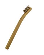 Gordon Brush 30B Scratch Brush with 1-3/8" Brass Bristles & a Plywood Handle, 7-3/4" Long