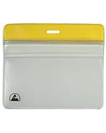Menda 35017 ESD Badge Holder Zipper Horizontal, 3.375" x 2.375"