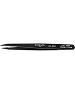 Excelta 3C-ESD Safe Plastic Straight Fine Point Tip Tweezers 2 Star 4-5/8"