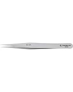 Excelta 3C-SA 3 Star Anti-Magnetic Stainless Steel Tweezer With Very Fine Point Tip, 4-1/4"