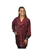 Techwear HOJ-33C-2XL ESD-Safe Hip-Length Jacket with Knit Cuffs, 2X-Large