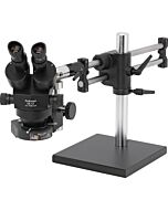 O.C White TKSZ-LV2 ESD-Safe Stereo-Zoom Binocular Microscope with Dual Arm Base & Dimmable LED Ring Light