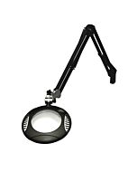 O.C White 42400-5-B ESD-Safe 5-Diopter LED Magnifier with 43" Reach & Clamp Base, Carbon Black