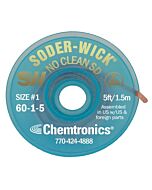 Chemtronics 60-1-5 Soder-Wick No-Clean Desoldering Braid
