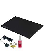 Desco 66050 T2 Rubber Statfree Mat, Dark Grey, 0.060X24X36