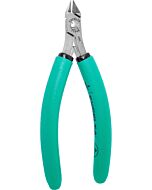 Excelta 7144E ESD-Safe Tapered Head Maximum Flush Cutters with Cushion Grip Handles 5-3/4" Long