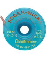 Chemtronics 75-2-10 Soder-Wick Unfluxed Desoldering Braid