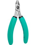 Excelta 9241E Medium Oval Head Maximum Flush Cutter with Cushion Grip Handle, 4.5"