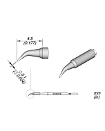 JBC C105118 Bent Conical Cartridge Soldering Tip, 0.1mm X 4.5mm