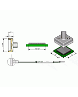 JBC Tools C245224 Series C245 QFP Cartridge Soldering Tip, 12mm x 12mm