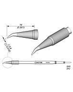 JBC C245786 Conical Bent Cartridge Soldering Tip, 0.4mm