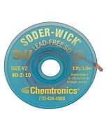 Chemtronics 40-2-10 Soder-Wick #2 Desoldering Braid
