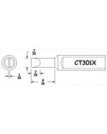 Hexacon CT301X 7/32" Full Semi Chisel Soldering Tip