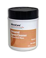 MicroCare EPXW Presaturated Wipes, Expoxy Uncured Chip Bond Cleaner, 8"x5", 100/Tub
