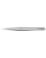 Swanstrom 1-SA Stainless Steel Anti-Magnetic Tweezer with Straight, Very Fine Point Tip, 4-3/4"