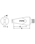 Hexacon HT275X Screw Semi Chisel Soldering Tip, 1-3/4"