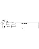 Hexacon HT593X Semi-Chisel Soldering Tip, 3/8"