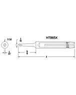 Hexacon HT885X 1/16" Turned Down Full Chisel Soldering Tip