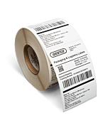 Identco TTL11P Label 4.00" x 6.00" White Paper \[1000/Roll\]
