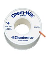 Chemtronics 10-25L Rosin Desoldering Braid, .100" x 25'