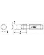 Hexacon J102X Conical Chisel Soldering Tip, 3/16"