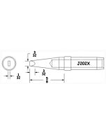 Hexacon J202X Conical Chisel Soldering Tip, 3/32"