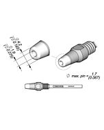 JBC C560006 Series C560 Through-Hole Cartridge Desoldering Tip, Ø 1.9mm