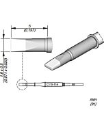 JBC C115114 Chisel Cartridge Soldering Tip, 1.8mm
