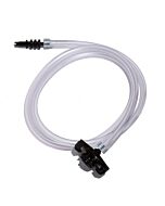 Jensen Global JG30A-X Standard Black Barbed Syringe Adapter with 1/4" tubing, 3', 30-50CC