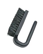 Menda 35695 ESD-Safe Conductive Fibers Brush with Polypropylene Curved Handle, 3"x1.5"