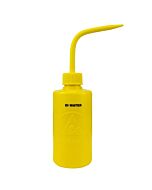 MENDA 35791 Wash Bottle Durastatic ESD Safe Printed "Di Water" Yellow 8 oz
