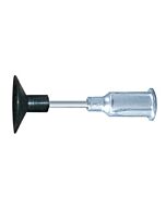 Excelta PVS-CB-12 Black Buna-N Static Safe Tip Straight, 1/2"