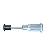 Excelta PVS-CB-18 Vacuum Pickup Straight Tip Three Star Black Buna-N Static Safe, 1/8"