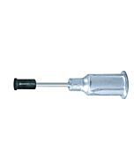 Excelta PVS-CB-332 ESD-Safe Straight Black Buna-N Vacuum Pickup Tip, .10"